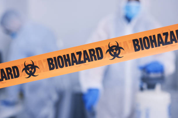 Professional Biohazard Cleanup technician working in Cape May Court House, NJ